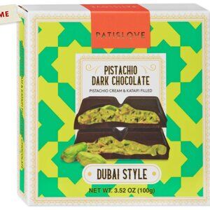 Trader Joe's Patislove Pistachio Dark Chocolate Dubai Style 3.52oz FRESH